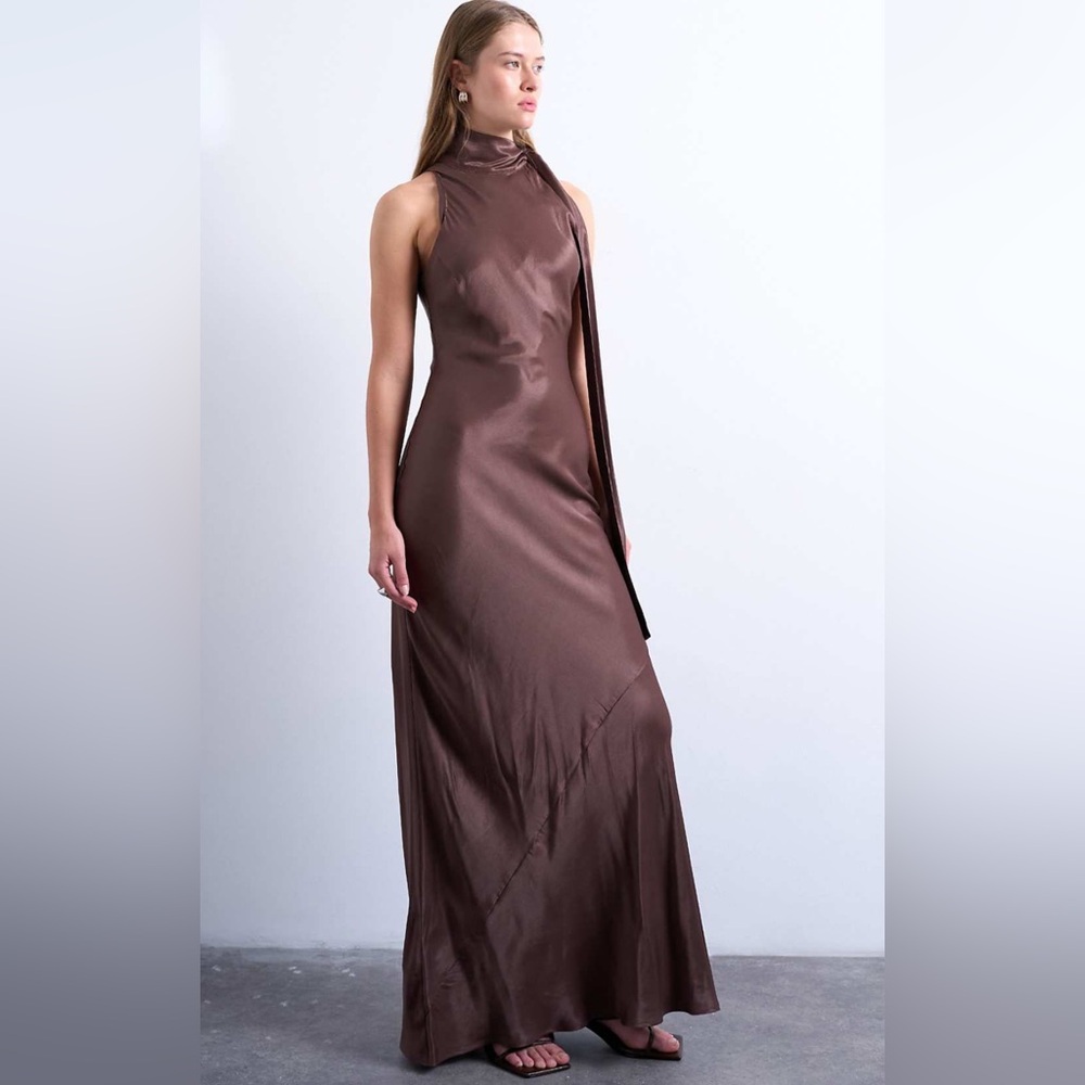 Topshop Brown Dress